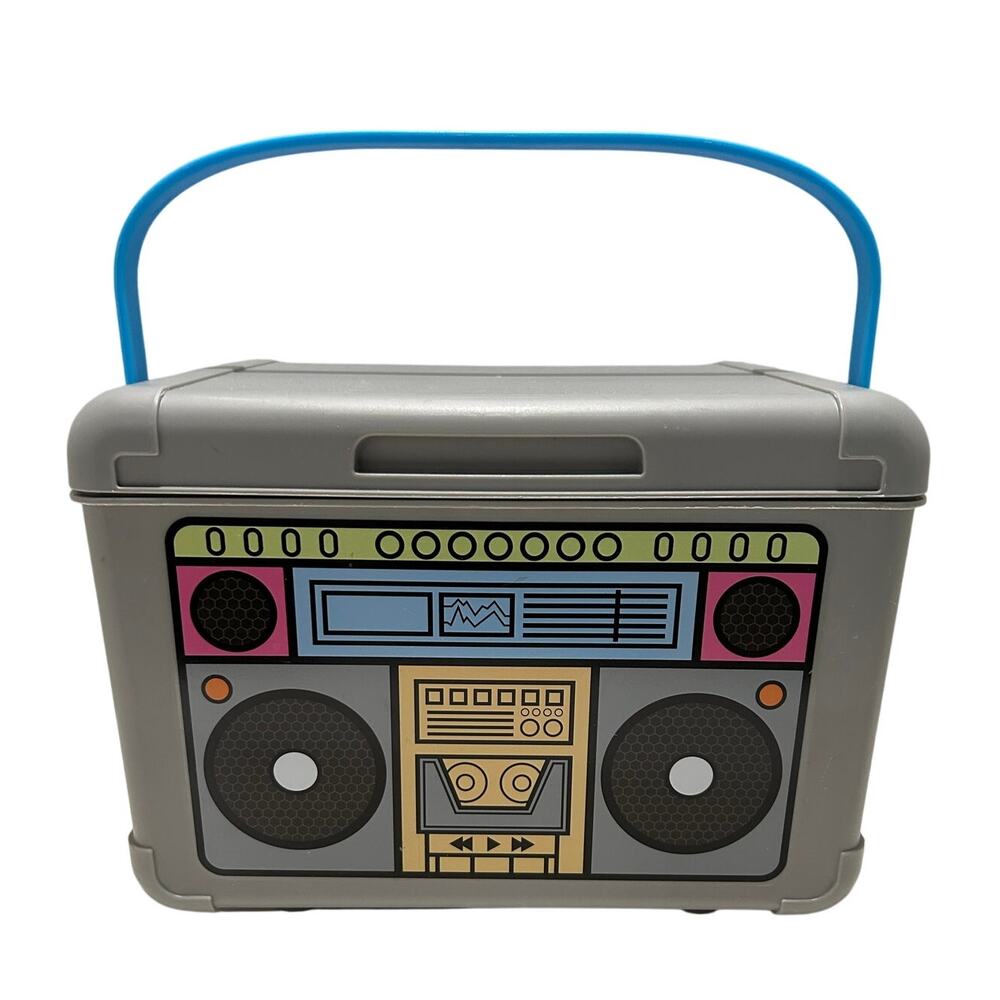 HORIZON GROUP Plastic Lidded Toy Caddy Cassette Player Design